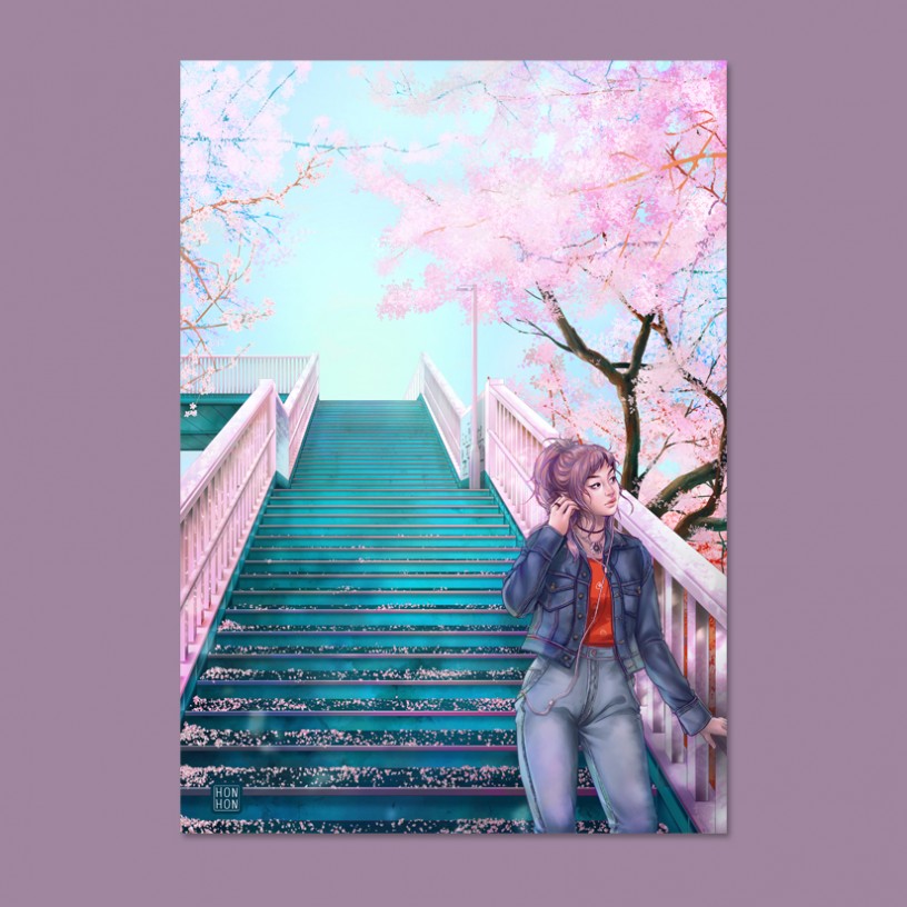 [Large] Print "Sakura Sky"